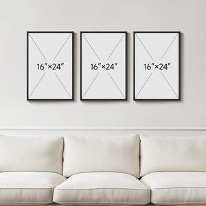 Framed African American Black Woman Record Music Modern Wall Art for Hallway Set of 3