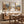 Large Framed Neutral Mountain Forest Landscape Autumn Scenic Wall Art for Living Room Set of 3