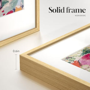 Framed 4 Piece Matisse Colorful Abstract Retro Landscape Canvas Wall Art for Bathroom