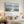 Extra Large Framed Blue Coastal Beach Floral Landscape Wall Art for Living Room
