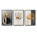 Large Framed Modern Luxury Wall Art Contemporary Minimalist Wall Pictures for Living Room Set of 3