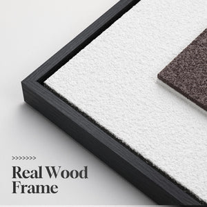 3D Textured Large Framed Neutral Modern Geometric Abstract Wall Art for Living Room Set of 3