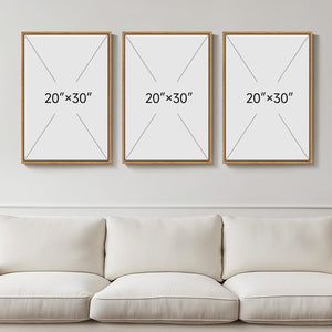 Framed Rustic Modern Farmhouse Neutral Floral Botanical Wall Art for Living Room Set of 3