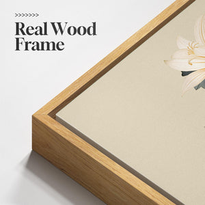 Framed Rustic Modern Farmhouse Neutral Floral Botanical Wall Art for Living Room Set of 3
