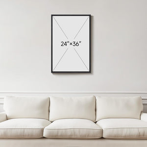 Framed Colorful African American Black Girl Portrait  Modern Wall Art for Living Room