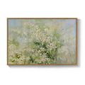 Framed Sage Green Floral Botanical Wall Art Abstract Greenery Canvas Prints for Living Room