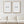 Framed Boho Mid Century Modern Desert Landscape Abstract Wall Art Bedroom Set of 2