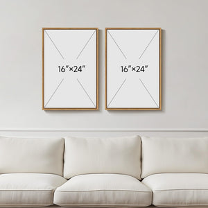 Framed Islamic Quran Arabic Calligraphy Vintage Wall Art for Living Room Set of 2