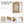 3 Piece Large Framed Neutral Modern Rustic Farmhouse Tree Ring Wall Art for Living Room